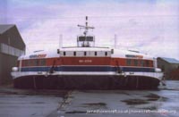 SRN4 Swift (GH-2004) being taken to the Hovercraft Museum